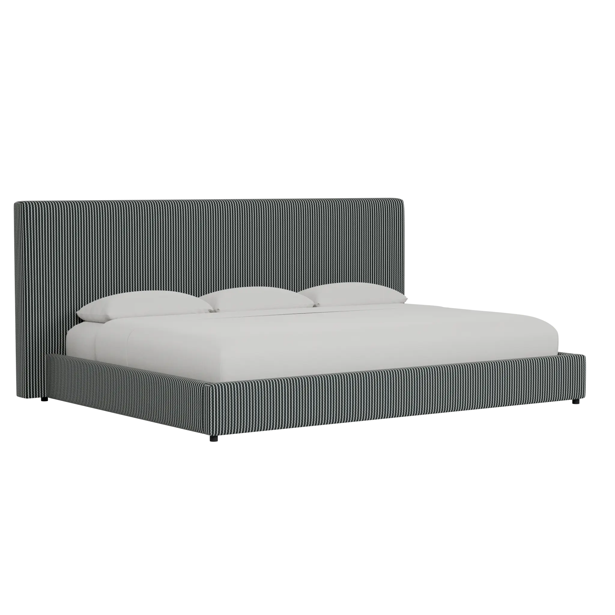 Grayton Lucy Navy 54" Upholstered Platform Bed Grayton Lucy Navy 54" Upholstered Platform Bed