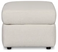 Brantley Light Beige Fabric Ottoman