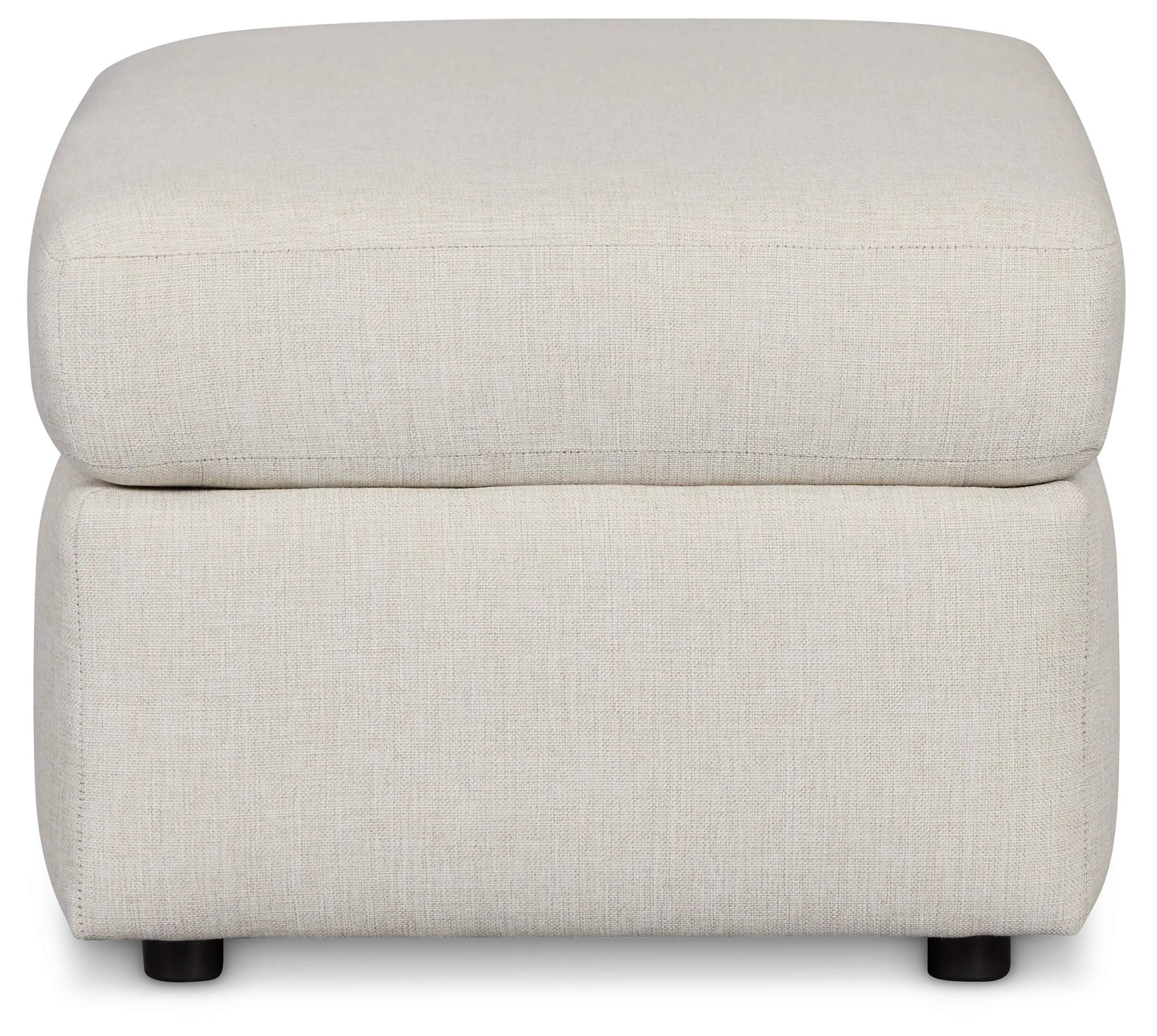 Brantley Light Beige Fabric Ottoman