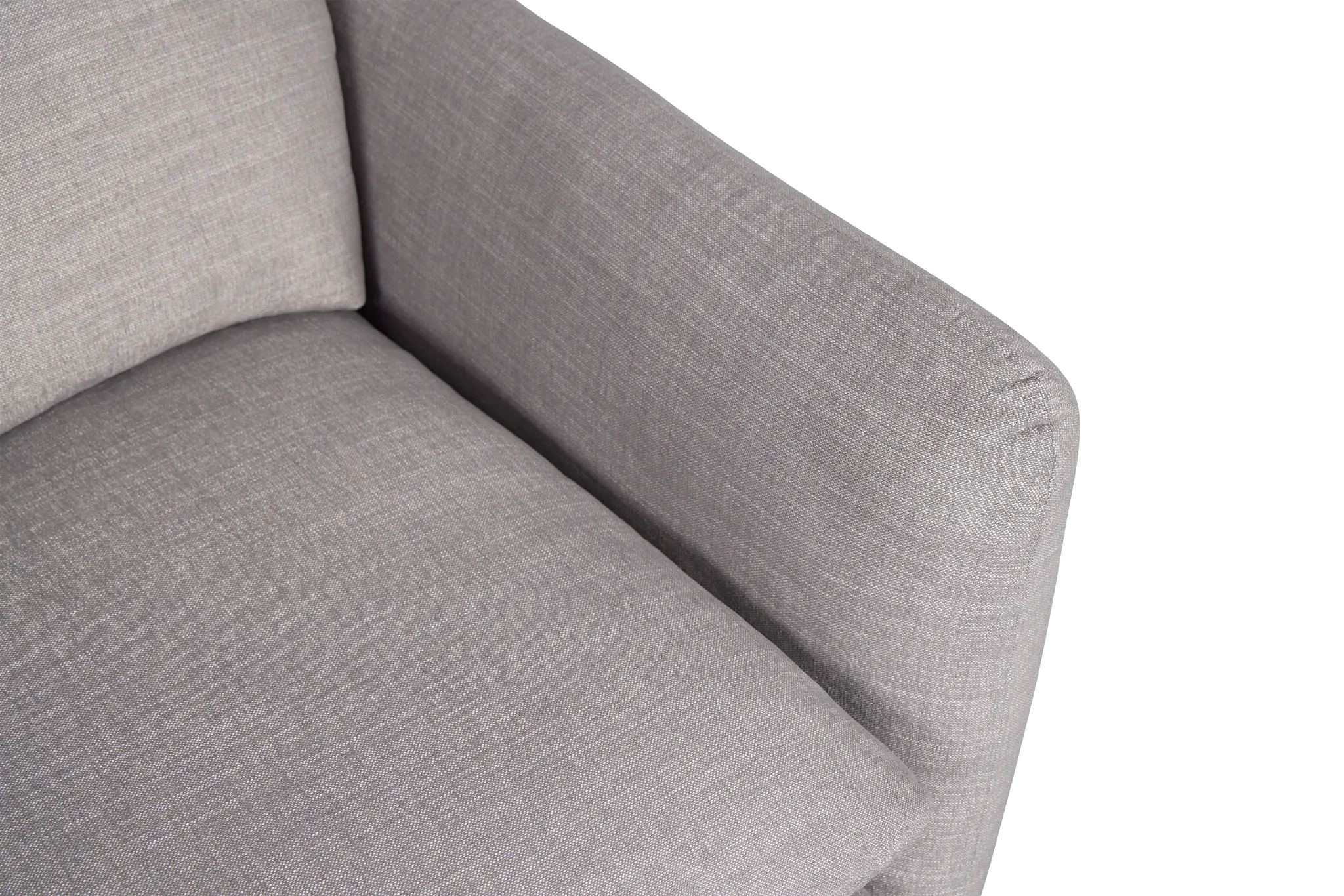 Serena Gray Fabric Right Chair Serena Gray Fabric Right Chair