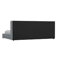 Captiva Elevation Gray 48" Upholstered Shelter Bed