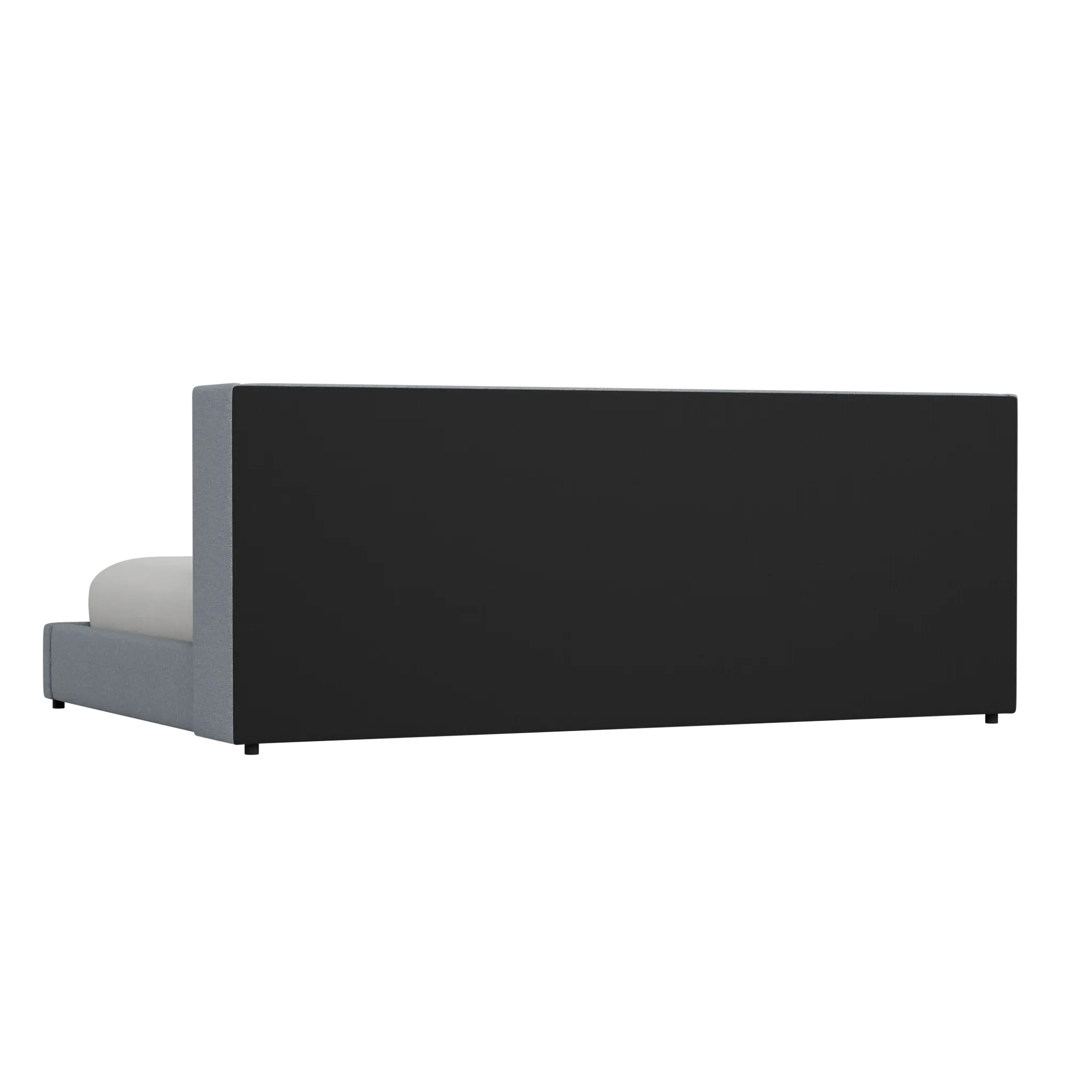 Captiva Elevation Gray 48" Upholstered Shelter Bed Captiva Elevation Gray 48" Upholstered Shelter Bed