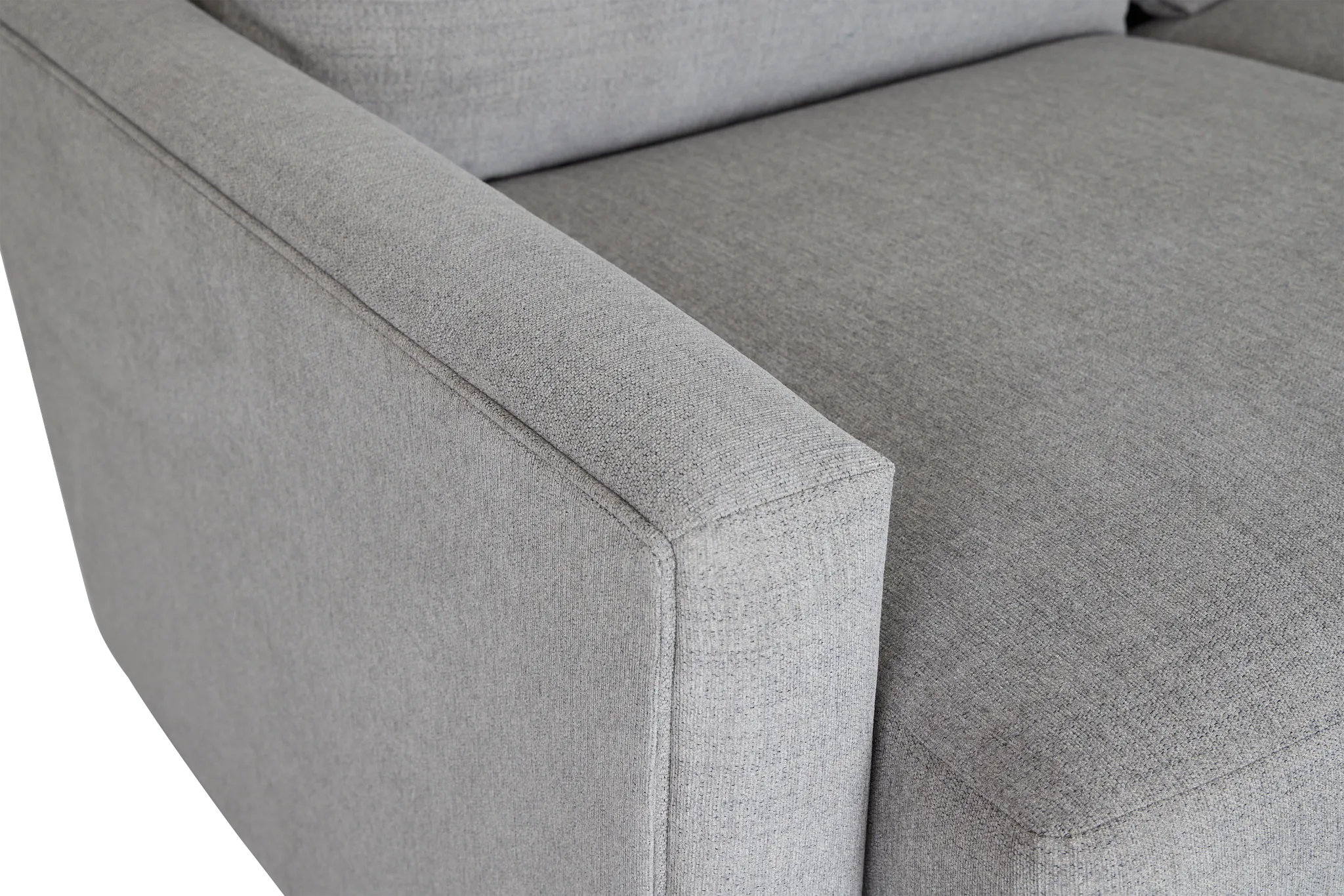 Noah Gray Fabric Medium Two-arm Sectional