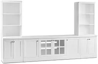 Newport White Medium Entertainment Wall