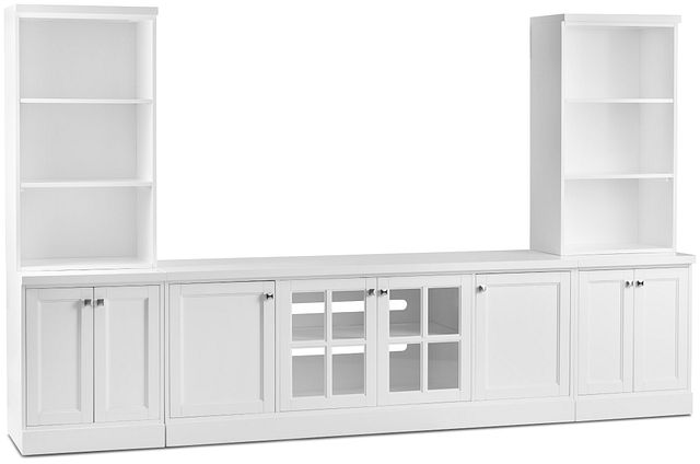 Newport White Medium Entertainment Wall