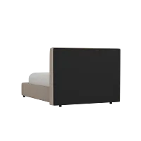 Grayton Elite Brown 44" Upholstered Platform Bed