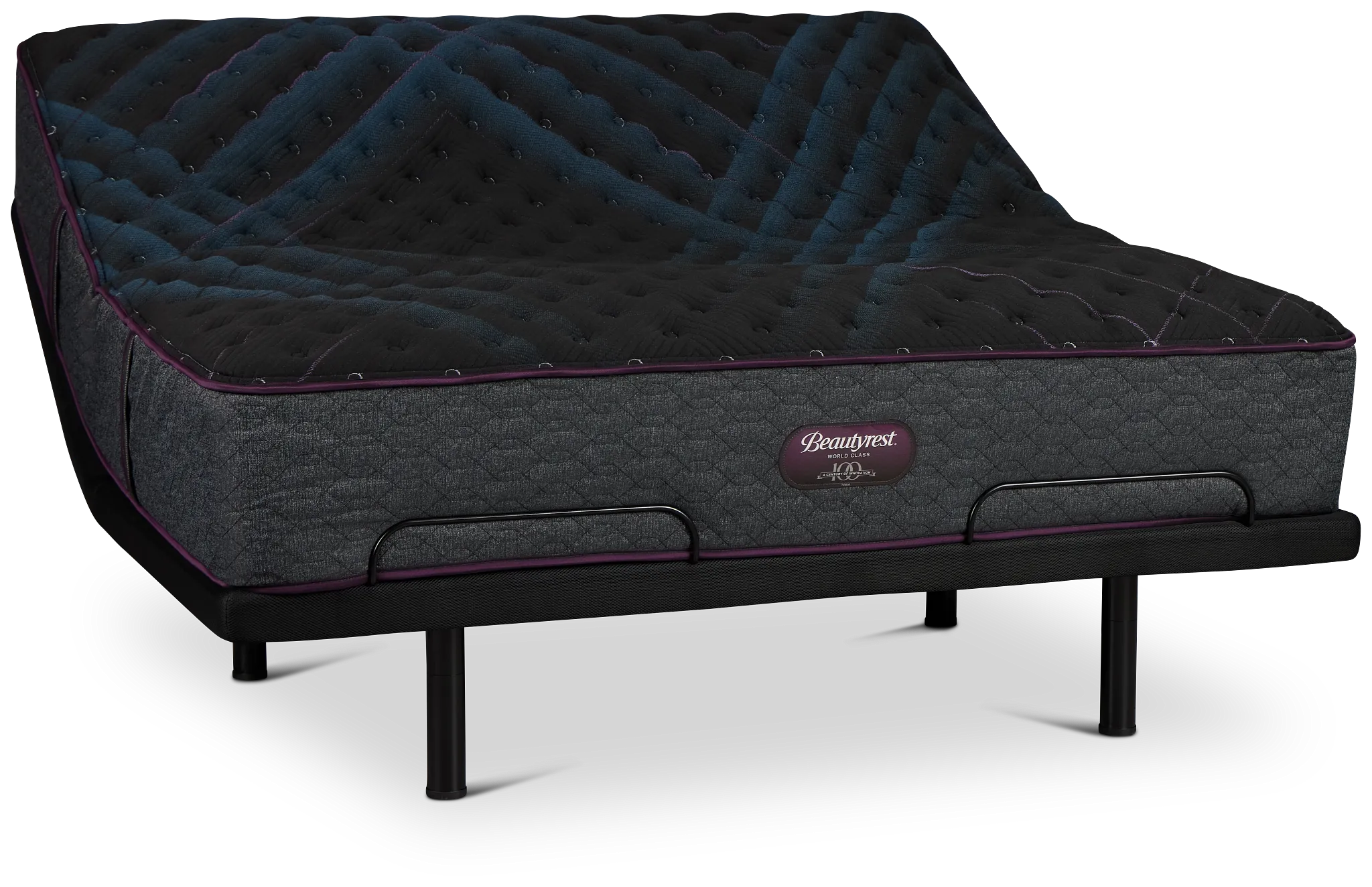 Beautyrest World Class Level 3 Plush Deluxe Adjustable Mattress Set