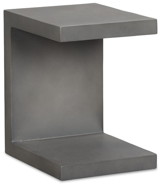 Brio Gray Square End Table