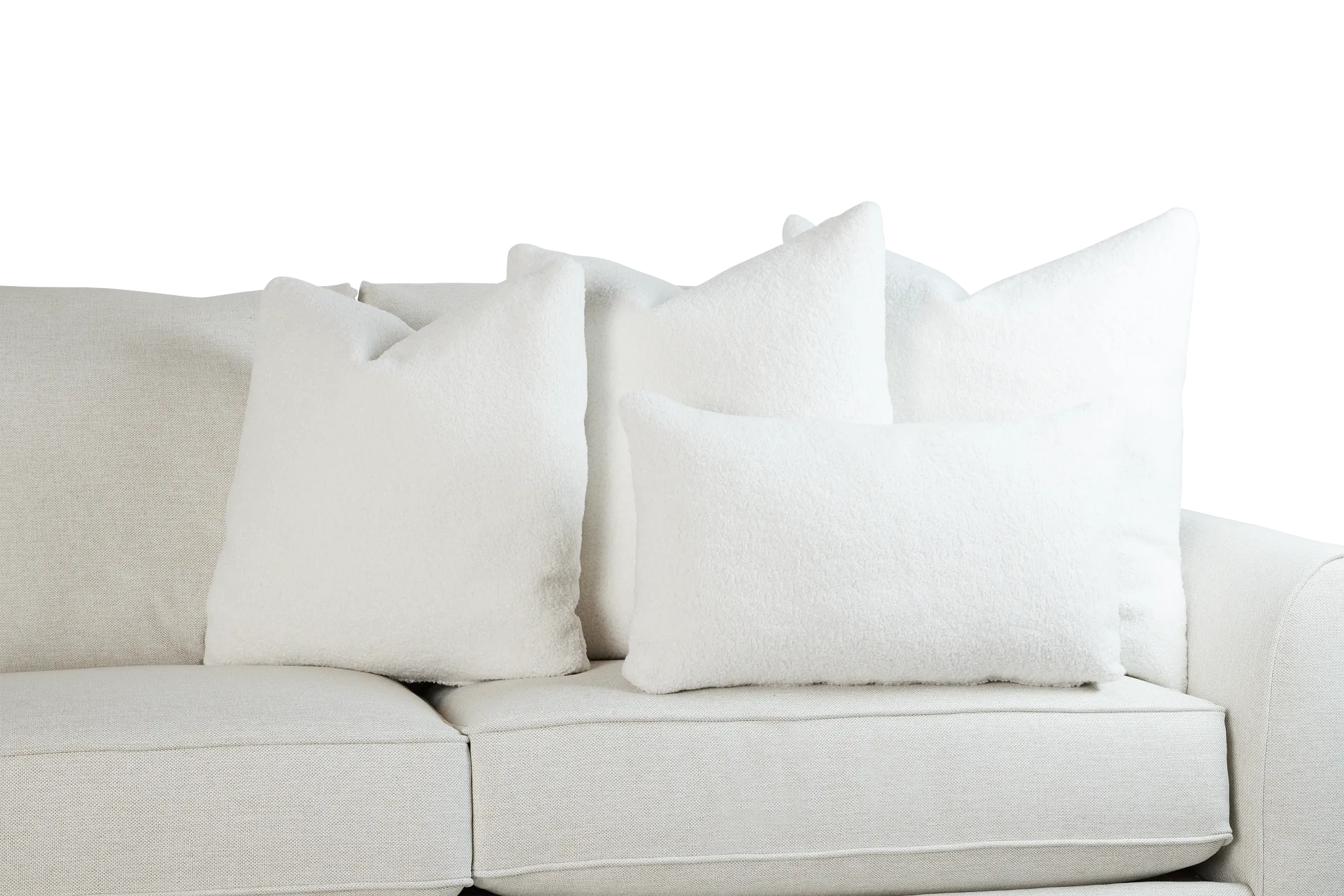 Henley White 24" Accent Pillow
