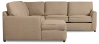 Tate Brown Fabric Medium Left Chaise Sectional