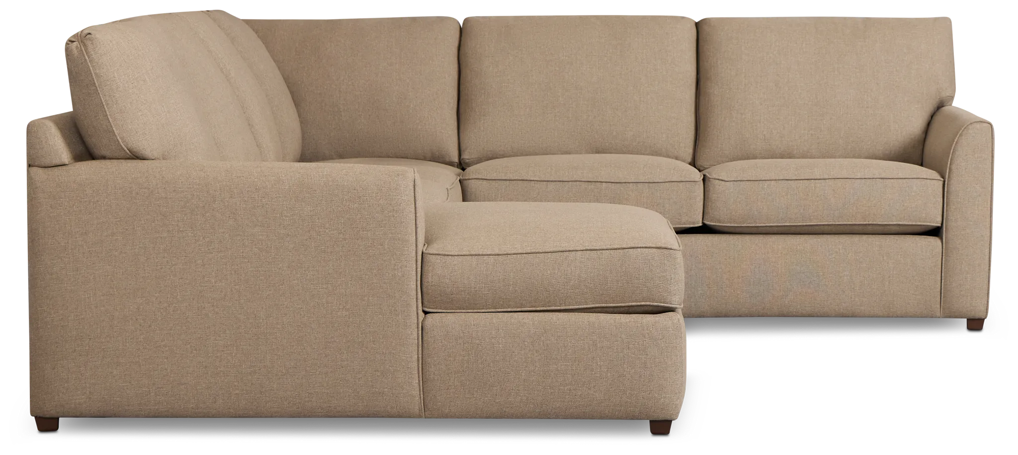Tate Brown Fabric Medium Left Chaise Sectional