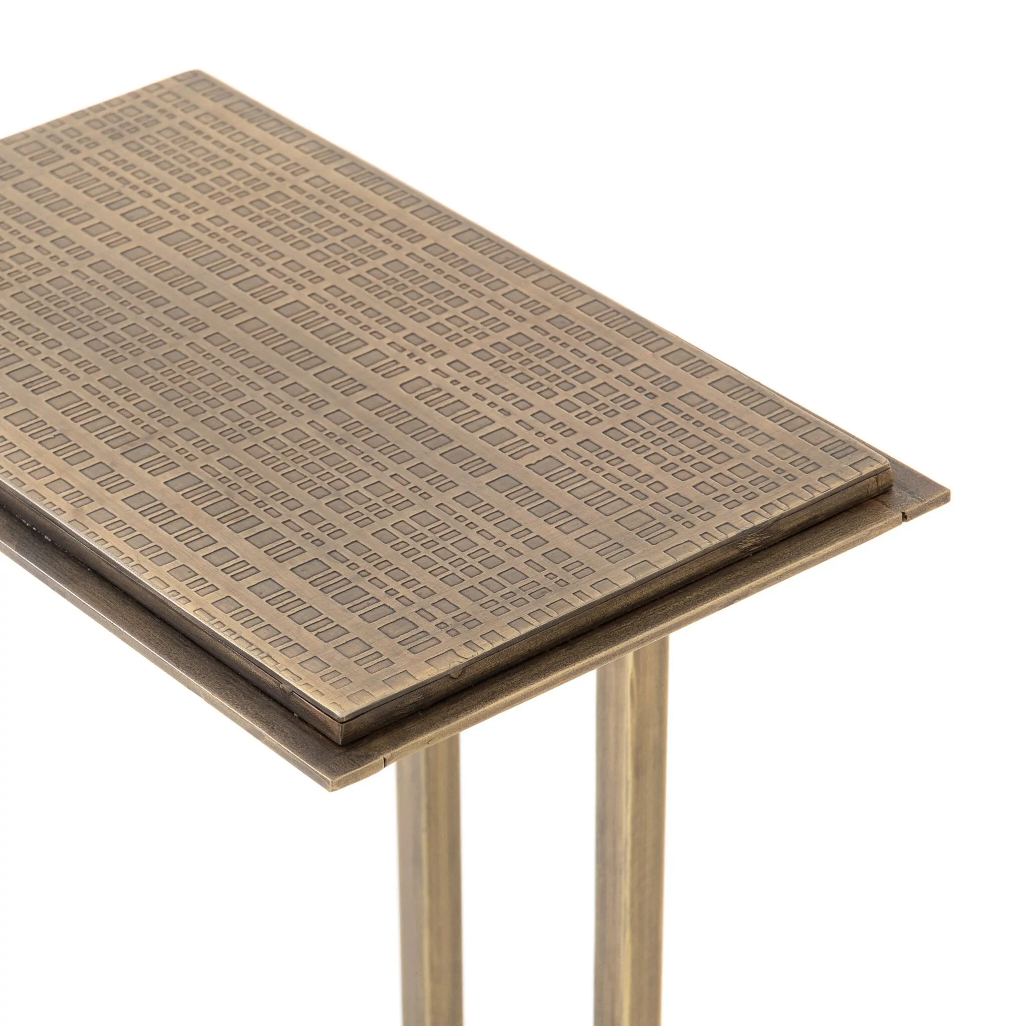 Four Hands Alli Brass C-side Table