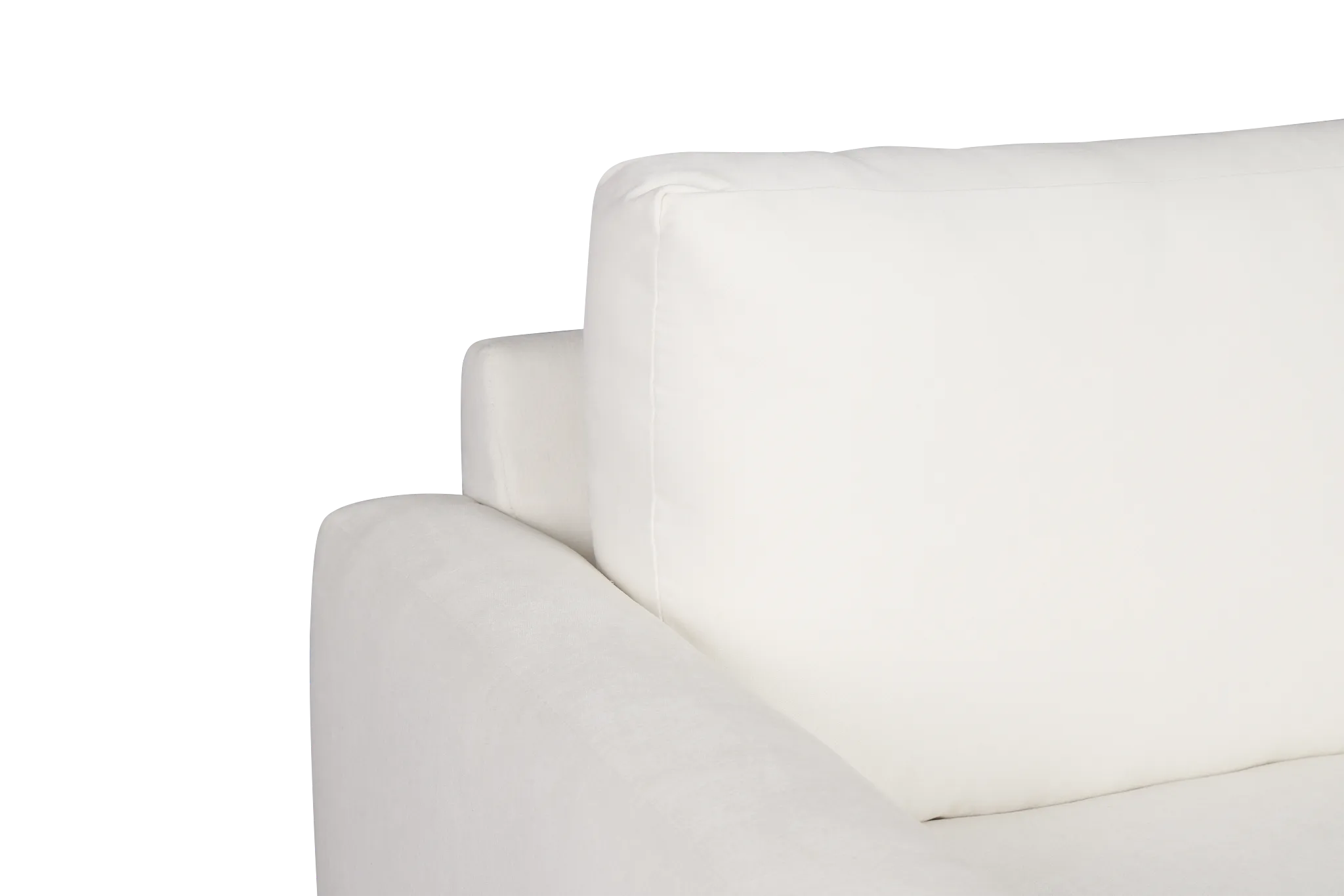Citymod White Fabric Swivel Chair