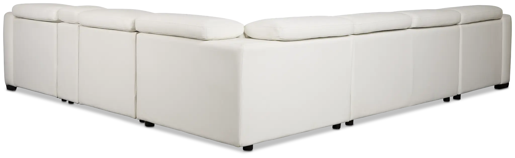 Melody White Storage Medium Left Dual Power Chaise Sleeper Sectional Melody White Storage Medium Left Dual Power Chaise Sleeper Sectional