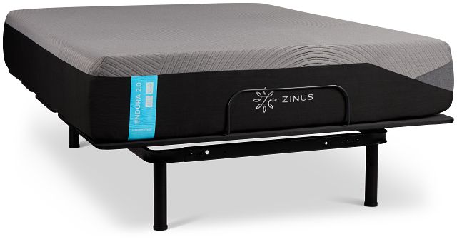 Zinus Endura 2.0 Cush Firm Slat Adjustable Mattress Set