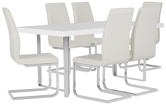 Axel White Table & 4 Upholstered Chairs (0)