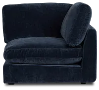 Jules Dark Blue Velvet Wedge