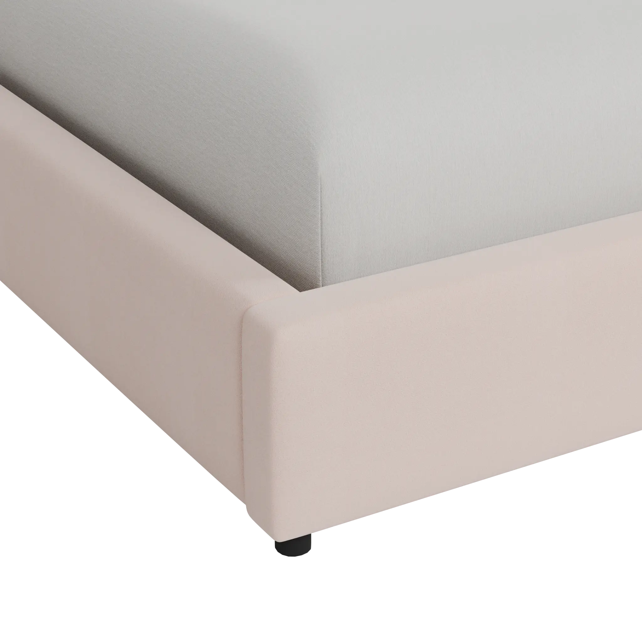 Grayton Joya Light Pink 44" Upholstered Platform Bed Grayton Joya Light Pink 44" Upholstered Platform Bed