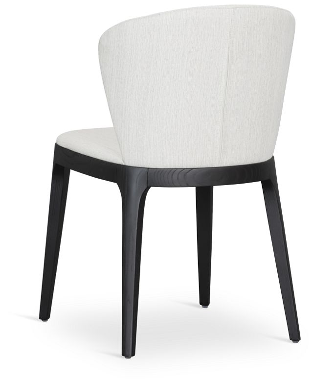 Nomad Light Beige Upholstered Side Chair W/ Black Legs