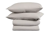 Rest & Renew Linen Blend Gray Duvet Set