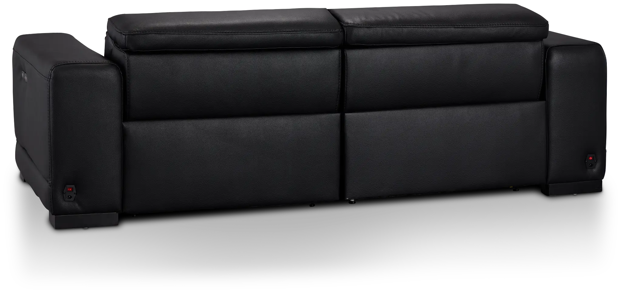 Lombardy Black Micro Power Reclining Sofa Lombardy Black Micro Power Reclining Sofa