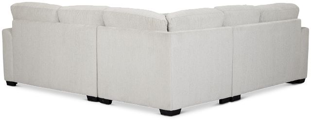 Everly Gray Fabric Small 2-arm Left Sleeper Storage Sectional