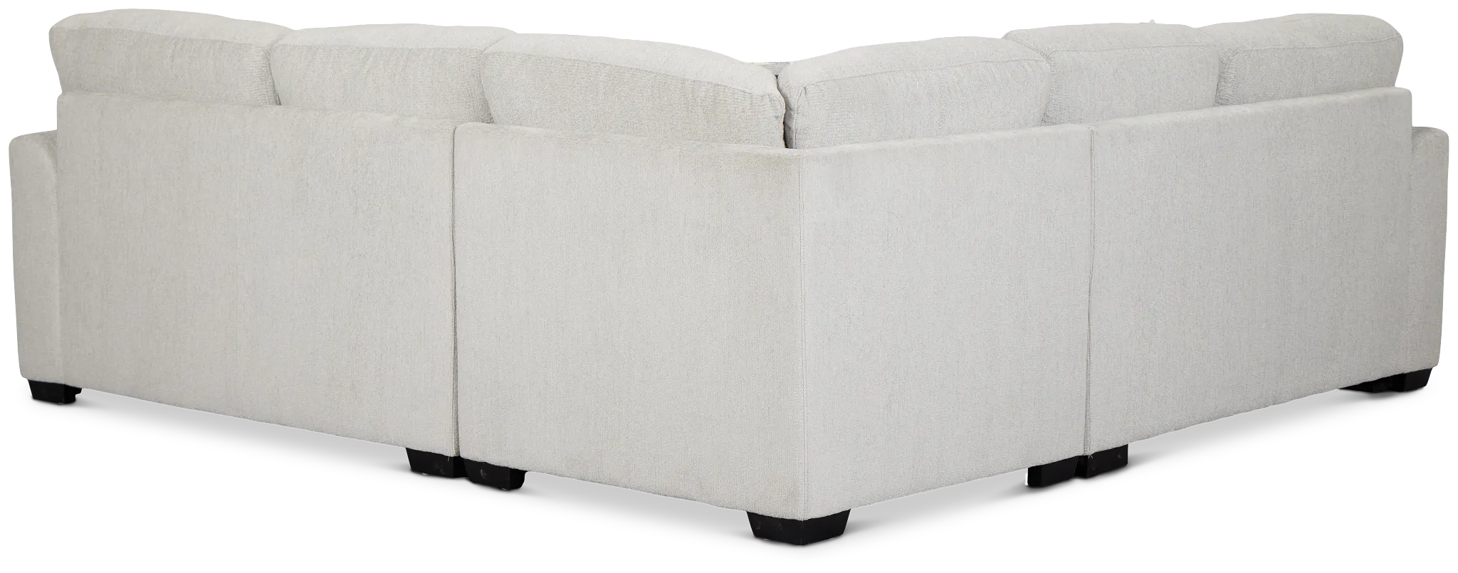 Everly Gray Fabric Small 2-arm Left Sleeper Storage Sectional