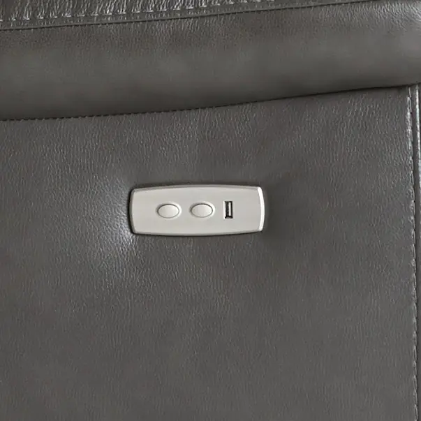 Mason Dark Gray Leather Power Swivel Glider Recliner Mason Dark Gray Leather Power Swivel Glider Recliner