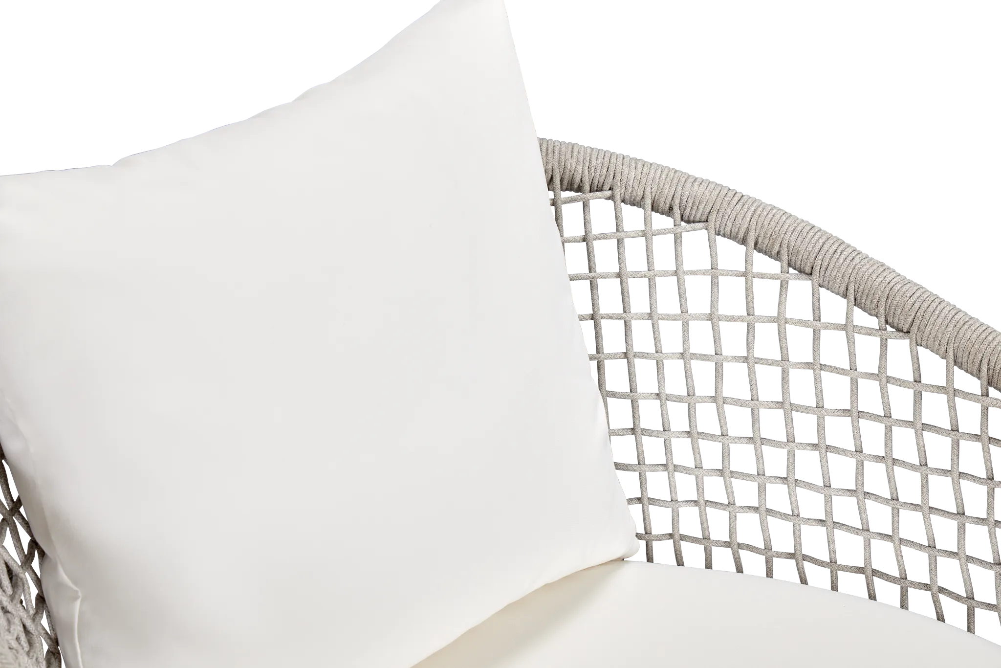 Antigua White Rope Arm Chair