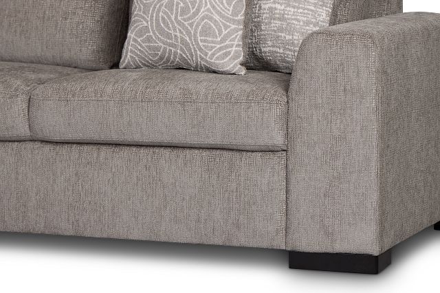 Blakely Gray Fabric Small Two-arm Sectional
