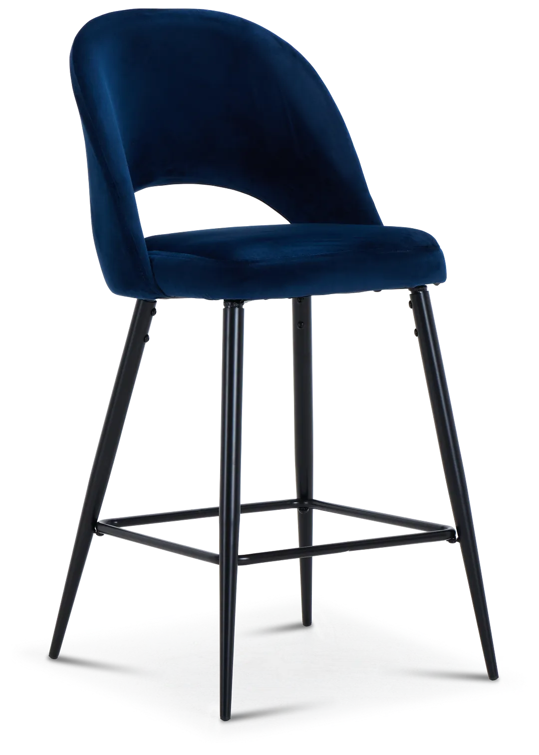 Kelly Dark Blue 28" Upholstered Barstool