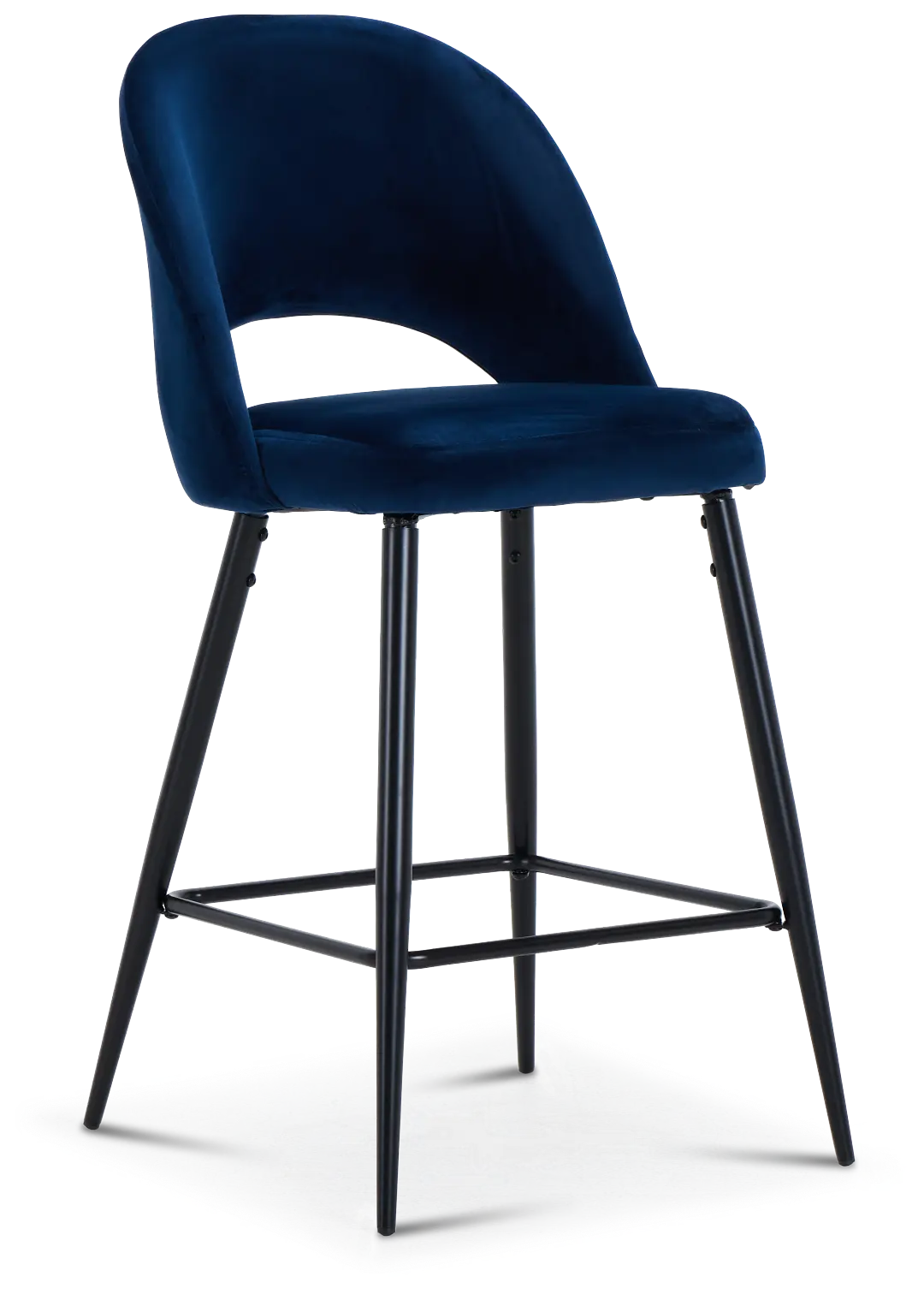 Kelly Dark Blue 28" Upholstered Barstool Kelly Dark Blue 28" Upholstered Barstool