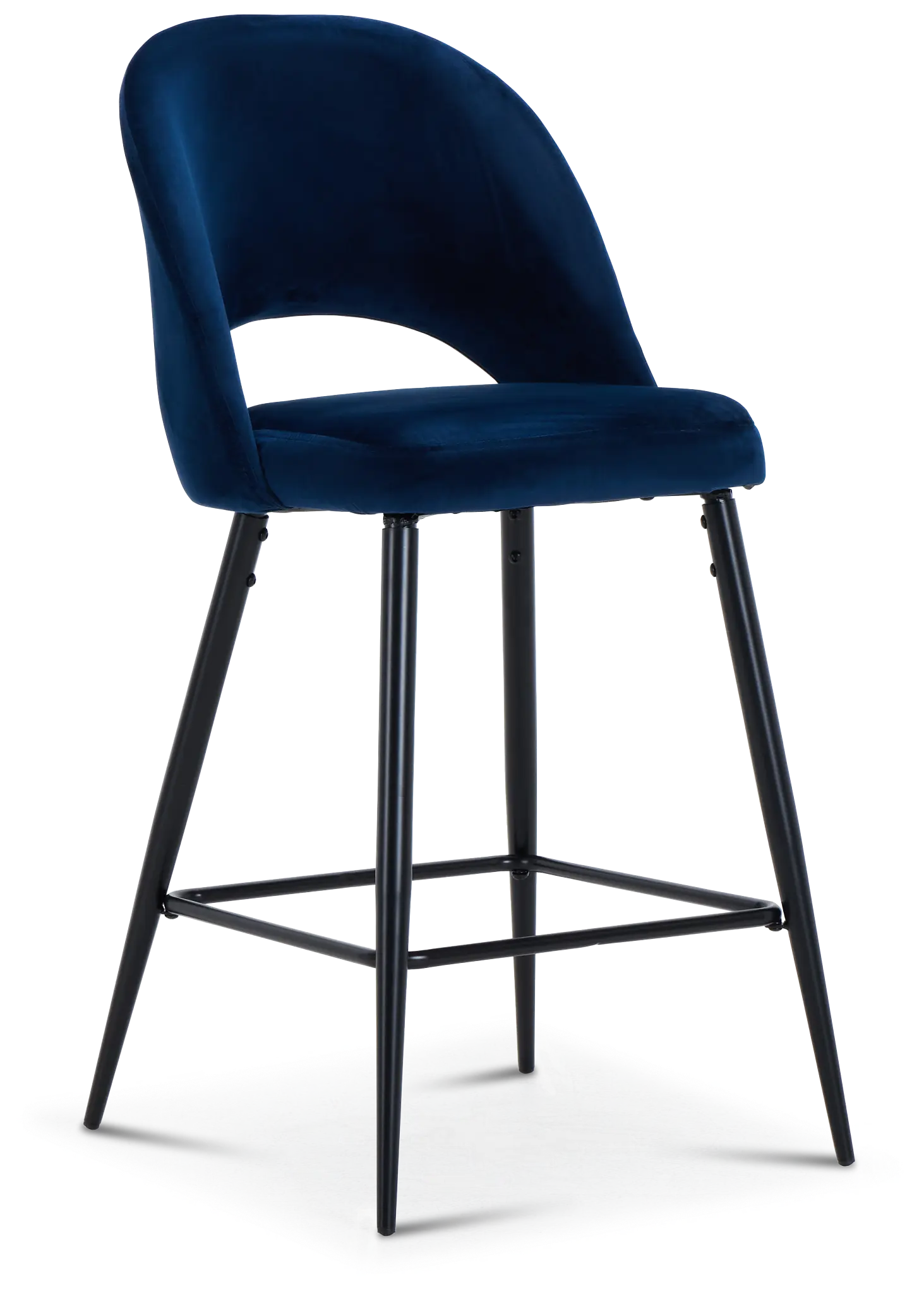 Kelly Dark Blue 28" Upholstered Barstool Kelly Dark Blue 28" Upholstered Barstool