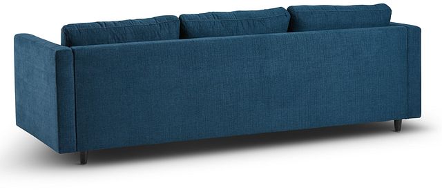 Simone Dark Blue Fabric Sofa