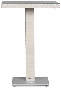 Bahia White 27" Square Table