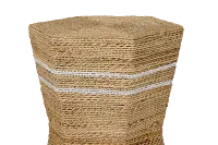 Sailor Woven Stripe Accent Stool
