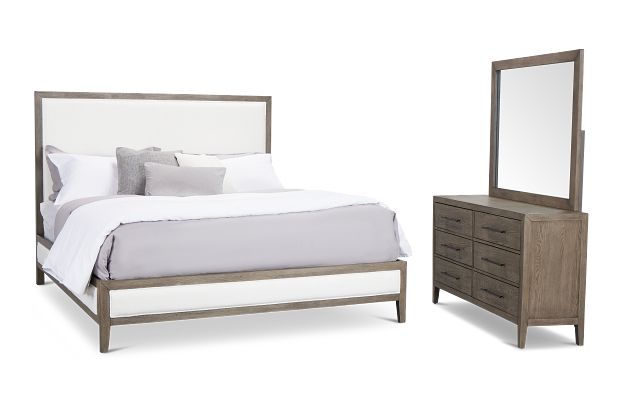 Alden Gray Uph Platform Bedroom