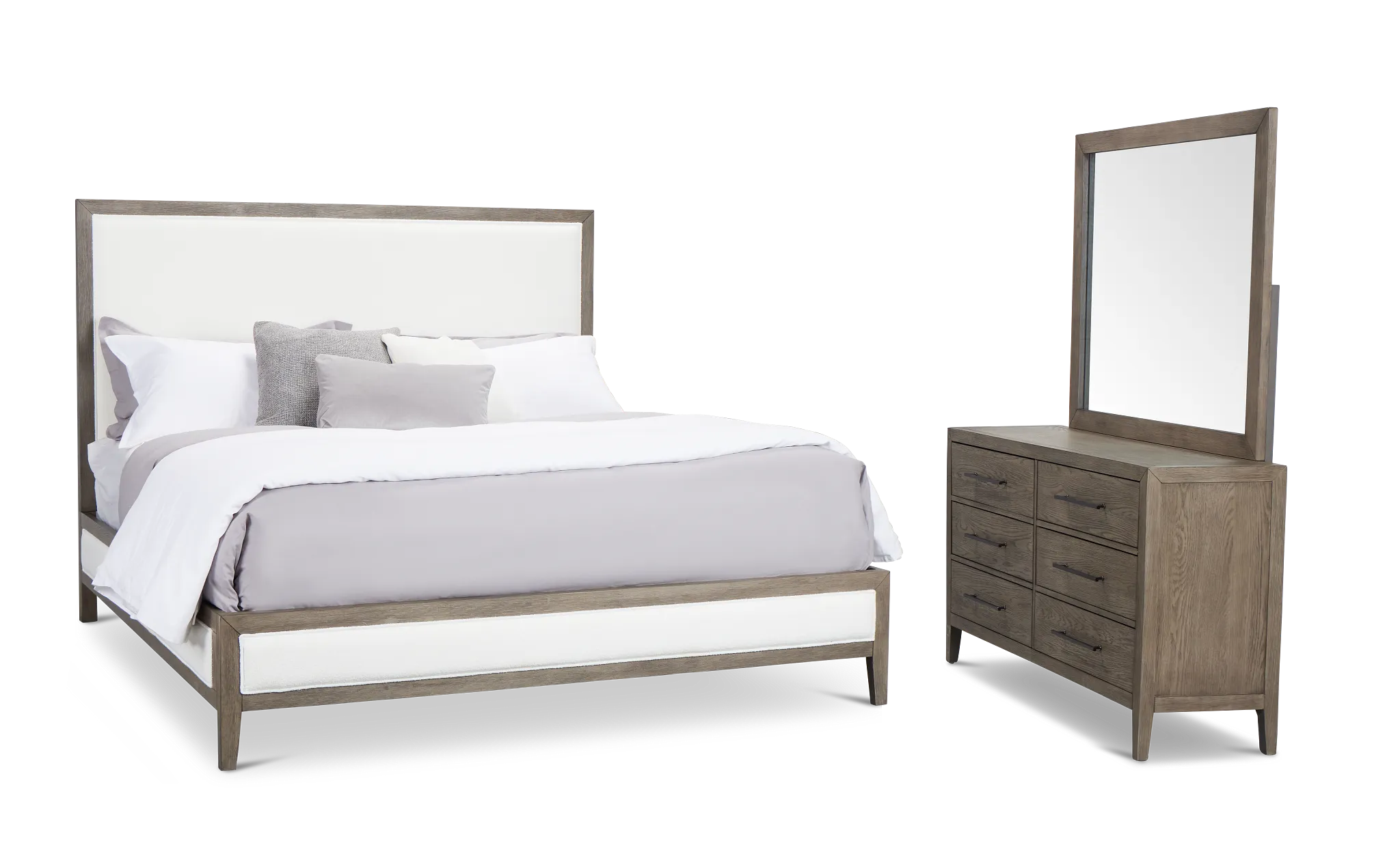 Alden Gray Uph Platform Bedroom