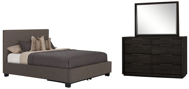 Madden Gray Uph Platform Storage Bedroom