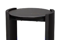 Nomad Black Ceramic Round End Table