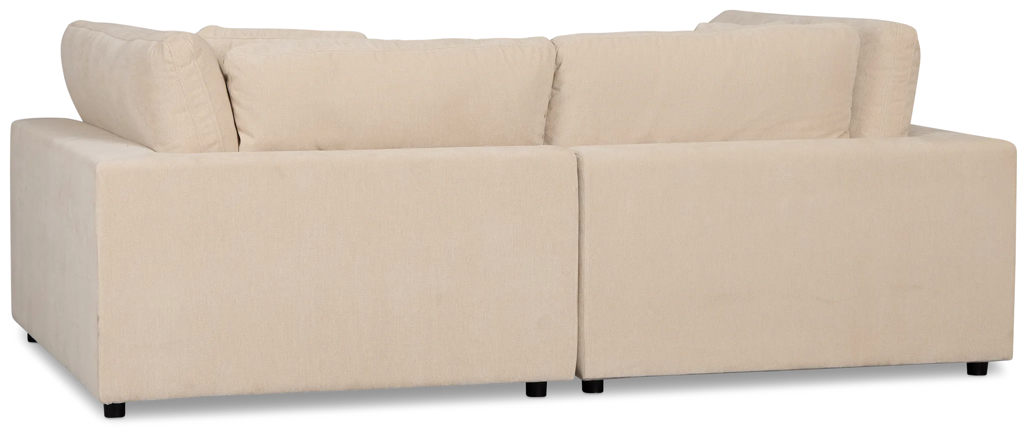 Lounge Light Beige Fabric Double Chaise Daybed
