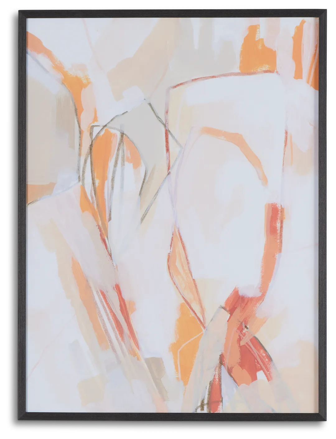 Layne Orange Framed Wall Art