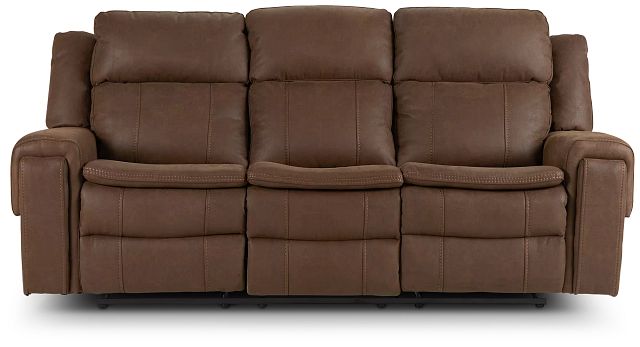 Scout Brown Micro Reclining Sofa (1)