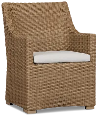 Montecito Light Tone Cushioned Arm Chair