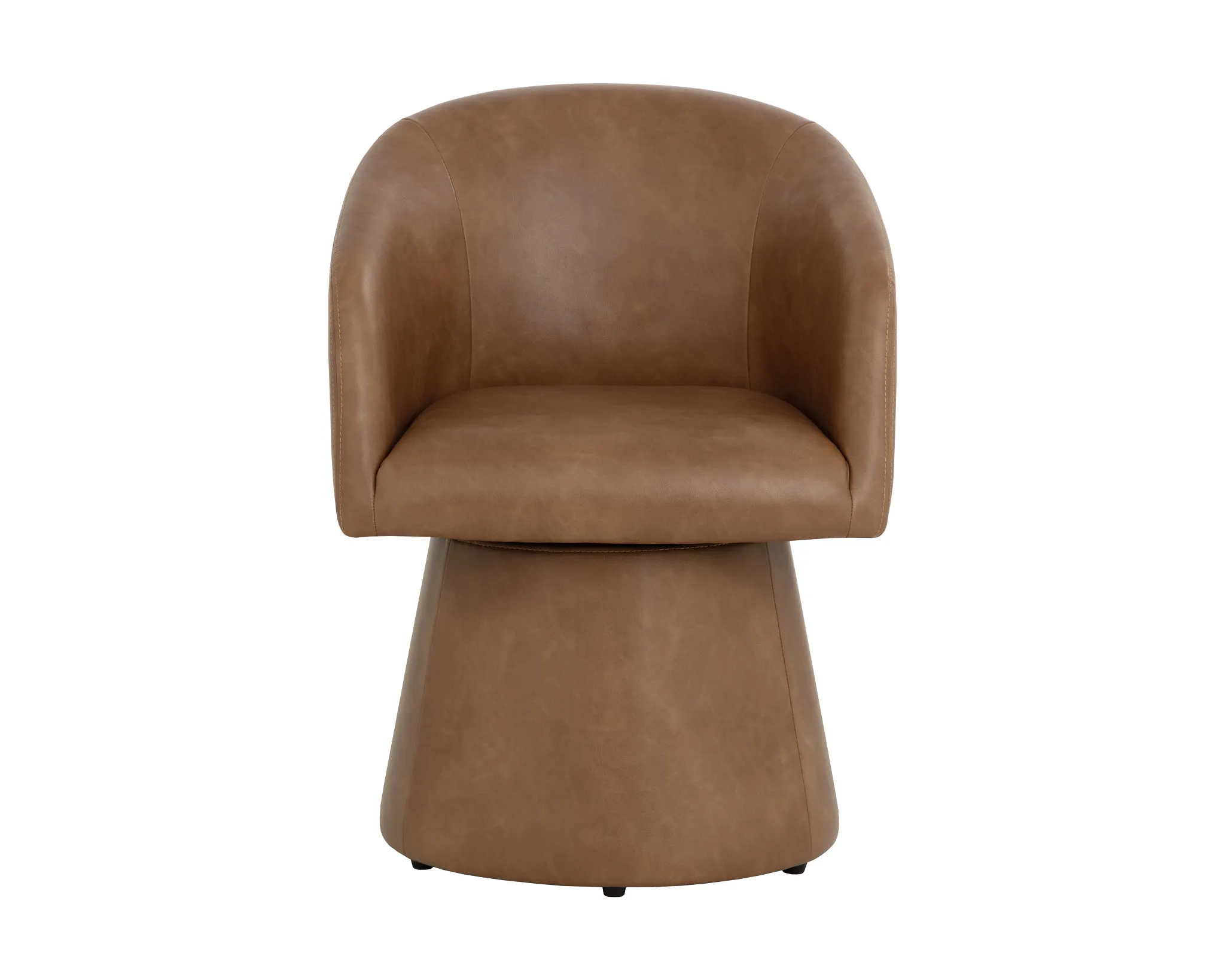 Wells Brown Lthr/vinyl Upholstered Arm Chair
