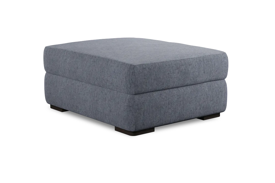 Edgewater Elevation Gray Ottoman