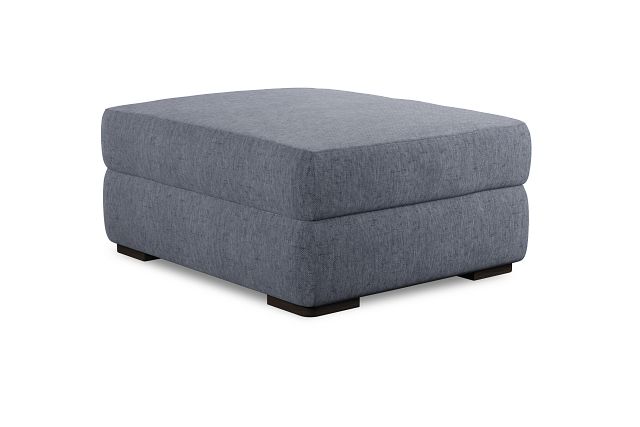 Edgewater Elevation Gray Ottoman