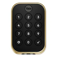 Yale Pro 2 Pushbutton Bluetooth Brass Key-free Keypad Door Lock