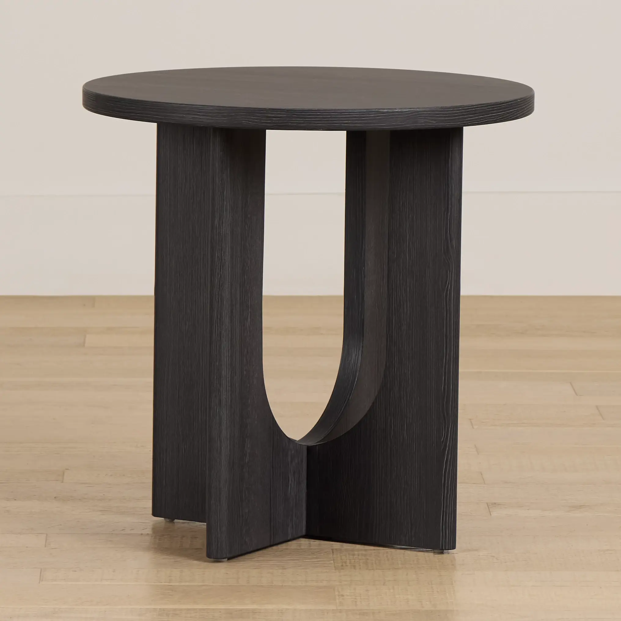 Lyndie Black Round End Table Lyndie Black Round End Table