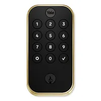 Yale Pro 2 Pushbutton & Connect Bridge Brass Keypad Door Lock